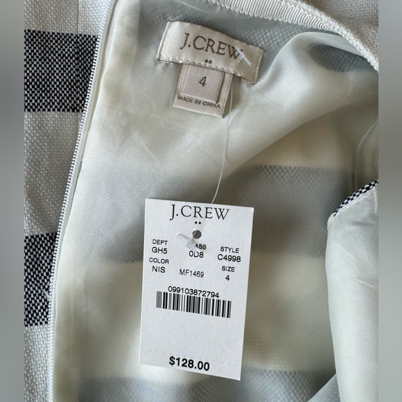 J. Crew Striped Dress | Size 4 | NWT - Picture 2 of 4